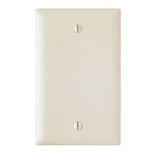 PASS & SEYMOUR  TP13LACC30 1-GANG NYLON WALL PLATE BLANK LIGHT ALMOND