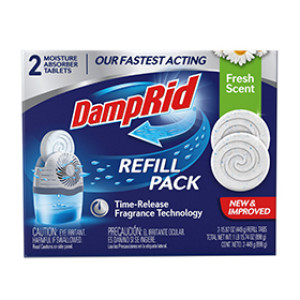 DAMP RID FG97FSSB 15.8 OZ FRESH SCENT MOISTURE ABSORBER AIR FRESHENER 2-PACK