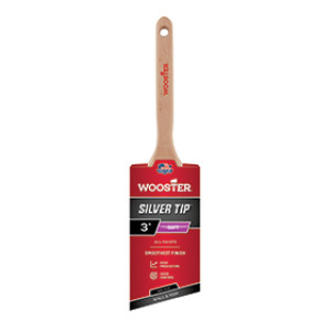 WOOSTER 5228 3" SILVER TIP SEMI-OVAL SOFT CT POLYESTER ANGLE SASH PAINT BRUSH