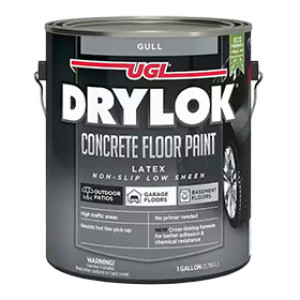 UGL DRYLOK 832778 GULL LATEX CONCRETE FLOOR PAINT LOW VOC
