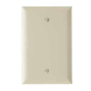 PASS & SEYMOUR  TPJ13I 1-GANG JUMBO WALL PLATE BLANK IVORY