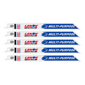 LENOX 20580 810R 8" X 3/4" 10TPI MULTI-PURPOSE RECIPROCATING SAW BLADE 5-PACK