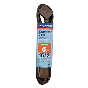 MR BRANDS 32508 6' TRUCONNECT BROWN INDOOR EXTENSION CORD