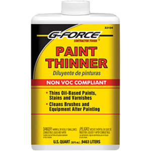 G-FORCE PAINT THINNER PLASTIC BOTTLE HIGH VOC