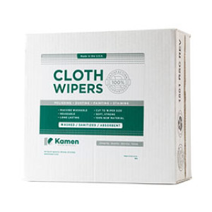 KAMEN WIPING MATERIALS 980.1636 40 4LB BOX TEXTURED MIXED WHITE COTTON KNIT RA