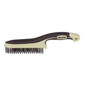 HYDE 46830 MAXX GRIP PRO 11-3/4" HIGH CARBON STEEL WIRE BRUSH TAPERED NOSE