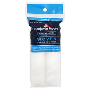 BENJAMIN MOORE U66303-018 6 1/2" X 3/8" WOVEN MINI ROLLER COVERS 2PK USA