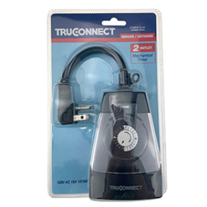 MR BRANDS 32546 2-OUTLET ELECTRIC MECHANICAL OUTDOOR TIMER