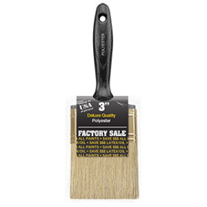 WOOSTER P3973 3" FACTORY SALE POLYESTER FLAT PLASTIC HANDLE PAINT BRUSH