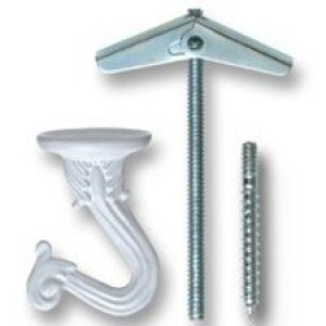 OOK 534516 WHITE SWAG HOOK ENAMEL FINISH (2PK)