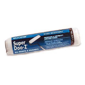 WOOSTER R205 7" X 3/8" SUPER DOO-Z SHED-RESISTANT WHITE WOVEN ROLLER COVER