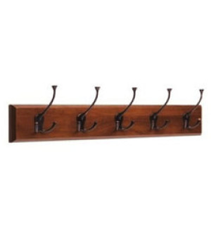 NARITA TRADING 105CCH CHERRY 27" 5-TWIN CHR HOOK COAT/HAT RACK