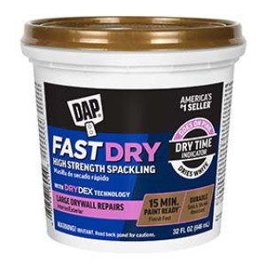 DAP 18451 FAST DRY RTU PREMIUM SPACKLING COMPOUND 32 OZ INTERIOR / EXTERIOR