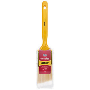 WOOSTER Q3208 1-1/2" SOFTIP SOFT WHITE NYLON/GOLD POLYESTER ANGLE SASH BRUSH