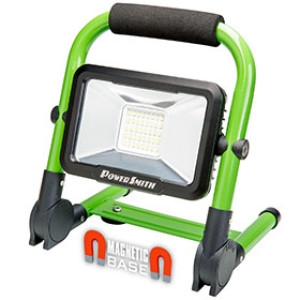POWERSMITH PWLR015FM 1500 LUMEN RECHARGEABLE LED WORK LIGHT WITH FOLDABLE BASE