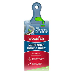 WOOSTER BRUSH H3221-2 SHORTCUT HOOK & HOLD POLYESTER BRUSH