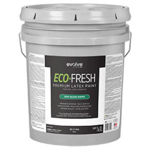 EVOLVE 488-01-5 5GAL ECO-FRESH INTERIOR/EXTERIOR SEMI GLOSS WHITE