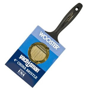 WOOSTER Z1120 4" YACHTSMAN SYNTHETIC WHITE CHINA FLAT BEAVERTAIL PAINT BRUSH