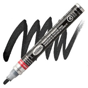 RUST-OLEUM 2547C TESTORS ENAMEL CARDED GLOSS BLACK PAINT MARKER