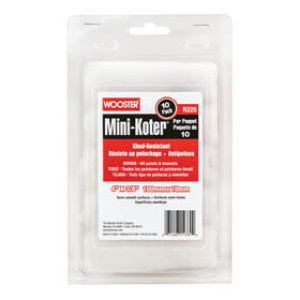 WOOSTER R125 4" X 3/8" MINI-KOTER SHED-RESISTANT WOVEN ROLLER COVER 10-PACK