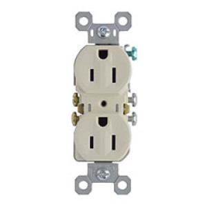 PASS & SEYMOUR  3232LAU 15A 125V DUPLEX OUTLET LIGHT ALMOND