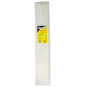 G-FORCE 25231 50 PK 24" X 5/16" NYLON CLEAR CABLE TIES