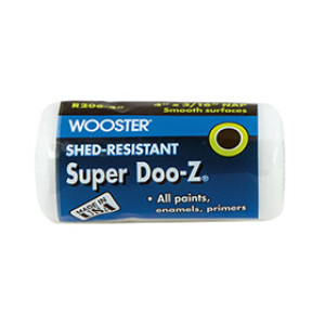 WOOSTER R206 4" X 3/16" SUPER DOO-Z SHED-RESISTANT WHITE WOVEN ROLLER COVER