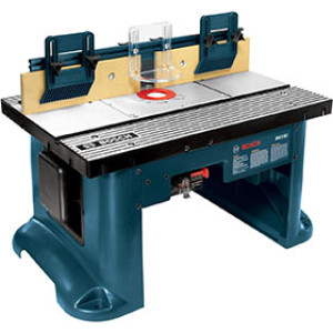 BOSCH RA1181 27" X 18" ALUMINIUM BENCHTOP ROUTER TABLE W 2-1/2" VACUUM HOSE PO