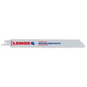 LENOX 20576 800RG 8" X 3/4" MEDIUM CARBIDE GRIT RECIPROCATING SAW BLADE 2-PACK