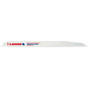 LENOX 20500 106R 12" X 1" 6TPI WOOD & NAILS DEMO RECIPROCATING SAW BLADE 2-PK