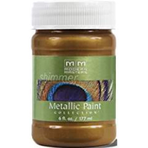 MODERN MASTERS ME238-06 6 OZ BLACKENED BRONZE SATIN METALLIC PAINT SEMI-OPAQUE
