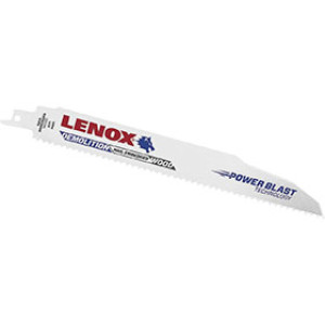 LENOX 22763OSB966R 9" X 1" 6TPI WOOD & NAILS DEMO RECIPROCATING SAW BLADE 50PK