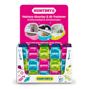 HUMYDRY USA44906D75 MINI MOISTURE ABSORBER & AIR FRESHENER 75-PIECE DISPLAY