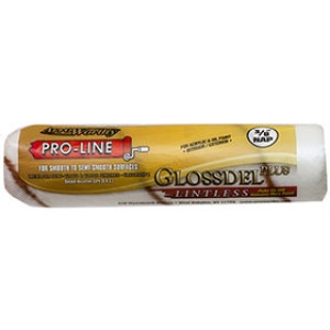 ARROWORTHY 9GLP3 9" X 3/8" GLOSSDEL PLUS WHITE LINTLESS WOVEN ROLLER COVER
