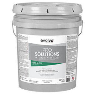 EVOLVE PAINTS 128-81-5 SOLUTIONS 5GAL INTERIOR LATEX SEMIGLOSS PAINT