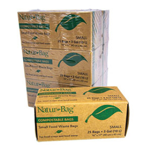 NATUR-BAG NT1075-RTL-00004 16" X 17" 3GAL 0.65ML RTL TRASH BAGS