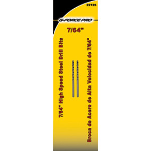 G-FORCE 22725 7/64" HSS DRILL BIT 2 PER CARD