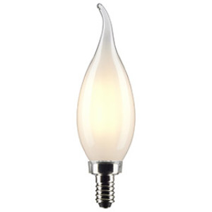 SATCO S21300 4W TURN TIP LED FROSTED CANDELABRA BASE 2700K 90 CRI 120V