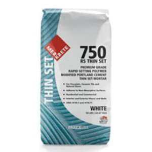 MERKRETE 750 25LB WHITE PREMIUM RAPID SETTING POLYMER-MODIFIED THINSET MORTAR
