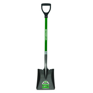 SEYMOUR 49433 SQUARE POINT SHOVEL 43" FIBERGLASS HANDLE POLY D-GRIP