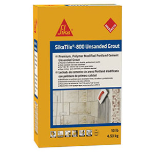 SIKATILE 828600 800 10LB BRIGHT WHITE PREMIUM DUSTLESS UNSANDED GROUT