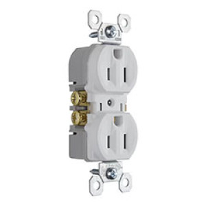 PASS & SEYMOUR  3232TRWCC14 15A 125V DUPLEX TAMPER-RESIST RECEPTACLE WHITE