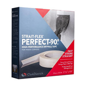 STRAITFLEX P90-100 2-1/16" X 100' PERFECT-90 FLEXIBLE PAPER DRYWALL CORNER TRI