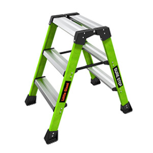 LITTLE GIANT 910-00001 SURE STEP 1AA 3-STEP DOUBLE-SIDED FIBERGLASS STEP STOOL