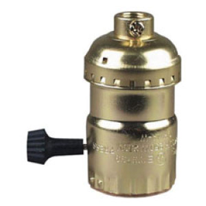 PASS & SEYMOUR  1008316CC10 MEDIUM LAMP HOLDER TURN KNOB 1-CIRCUIT