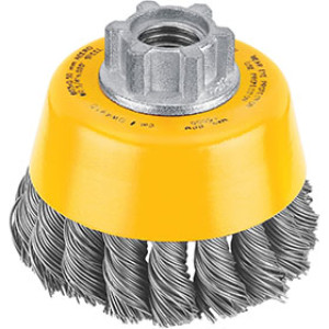 DEWALT DW4910 3" KNOTTED WIRE CUP BRUSH