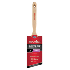 WOOSTER 5221 3" SILVER TIP SOFT CT POLYESTER ANGLE SASH PAINT BRUSH