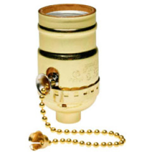 PASS & SEYMOUR  19980PGCC10 660W/250V PULL CHAIN METAL LAMPHOLDER MEDIUM