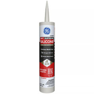 GE SUPREME 2821632 10.1OZ SILICONE KITCHEN & BATH SEALANT ALMOND