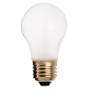 SATCO S3949 15W A15 FROSTED MEDIUM BASE LIGHT BULB (2 PACK)